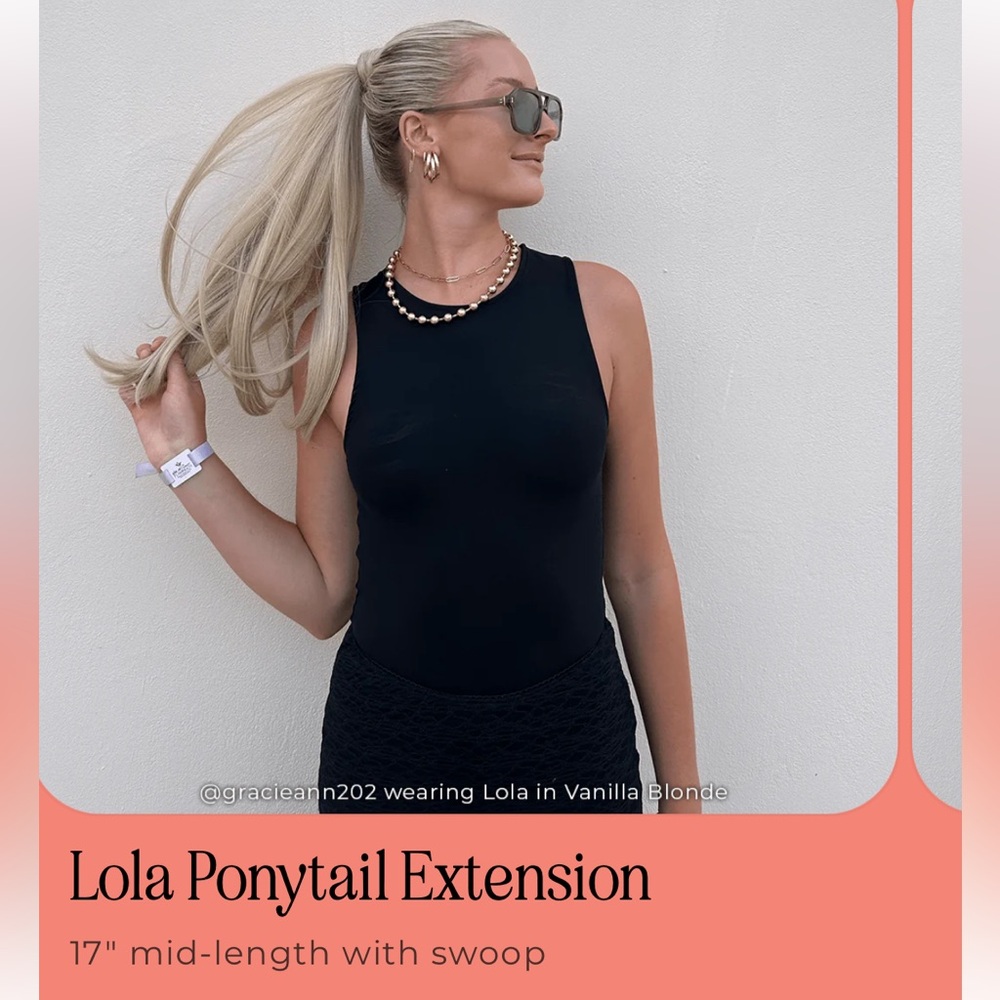 2 for $35 Champagne Blonde Lola INH Ponytail